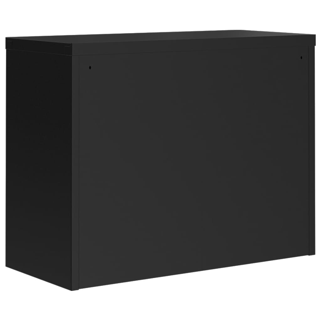 vidaXL File Cabinet Black 90x40x70 cm Steel