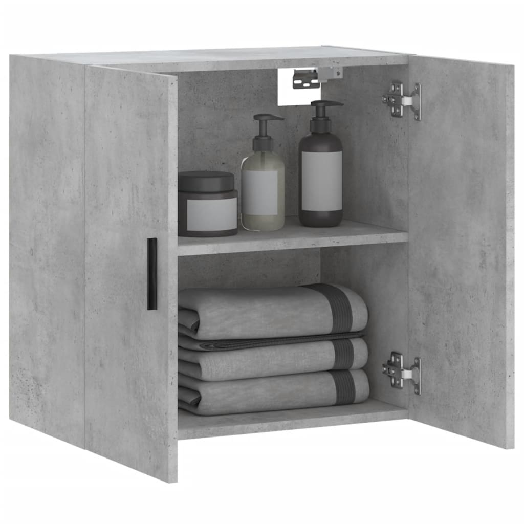 vidaXL Wall Cabinet Concrete Grey 60x31x60 cm Engineered Wood