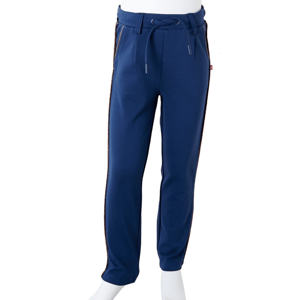 Kids' Pants with Drawstring Navy Blue 92