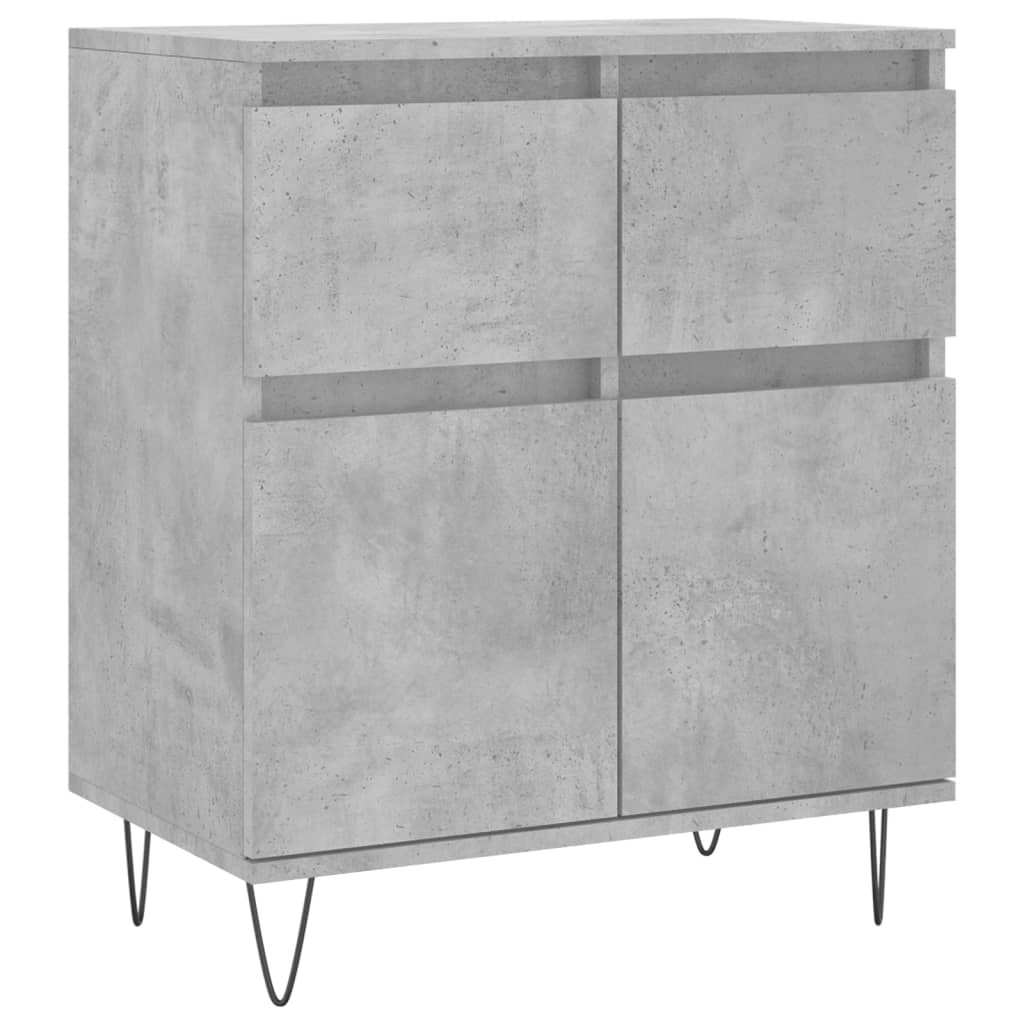 vidaXL Sideboard Concrete Grey 60x35x70 cm Engineered Wood