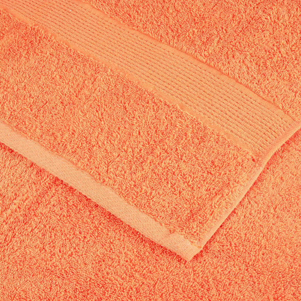 vidaXL 12 Piece Premium Towel Set SOLUND Orange 600 gsm