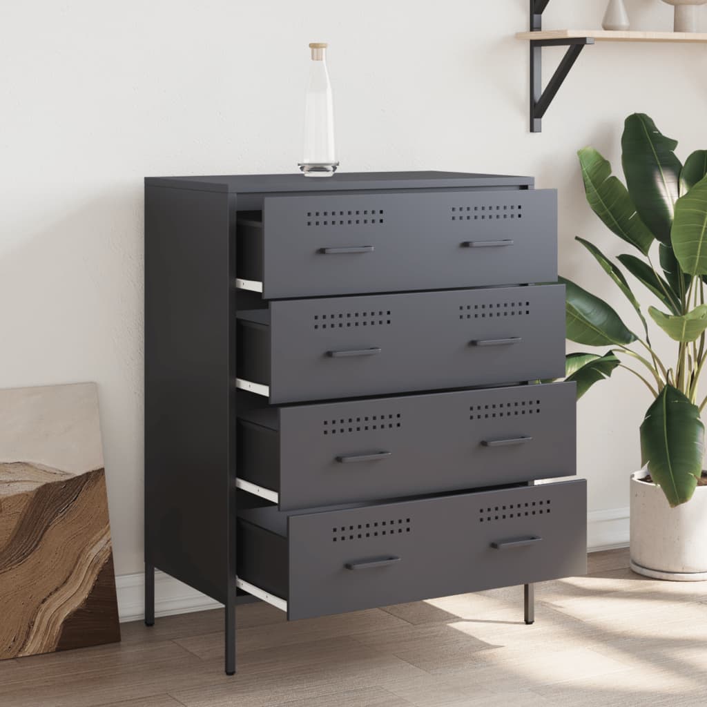 vidaXL Sideboard Anthracite 68x39x89 cm Steel