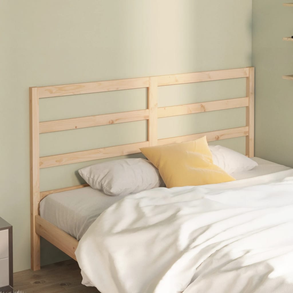 vidaXL Bed Headboard 141x4x100 cm Solid Wood Pine