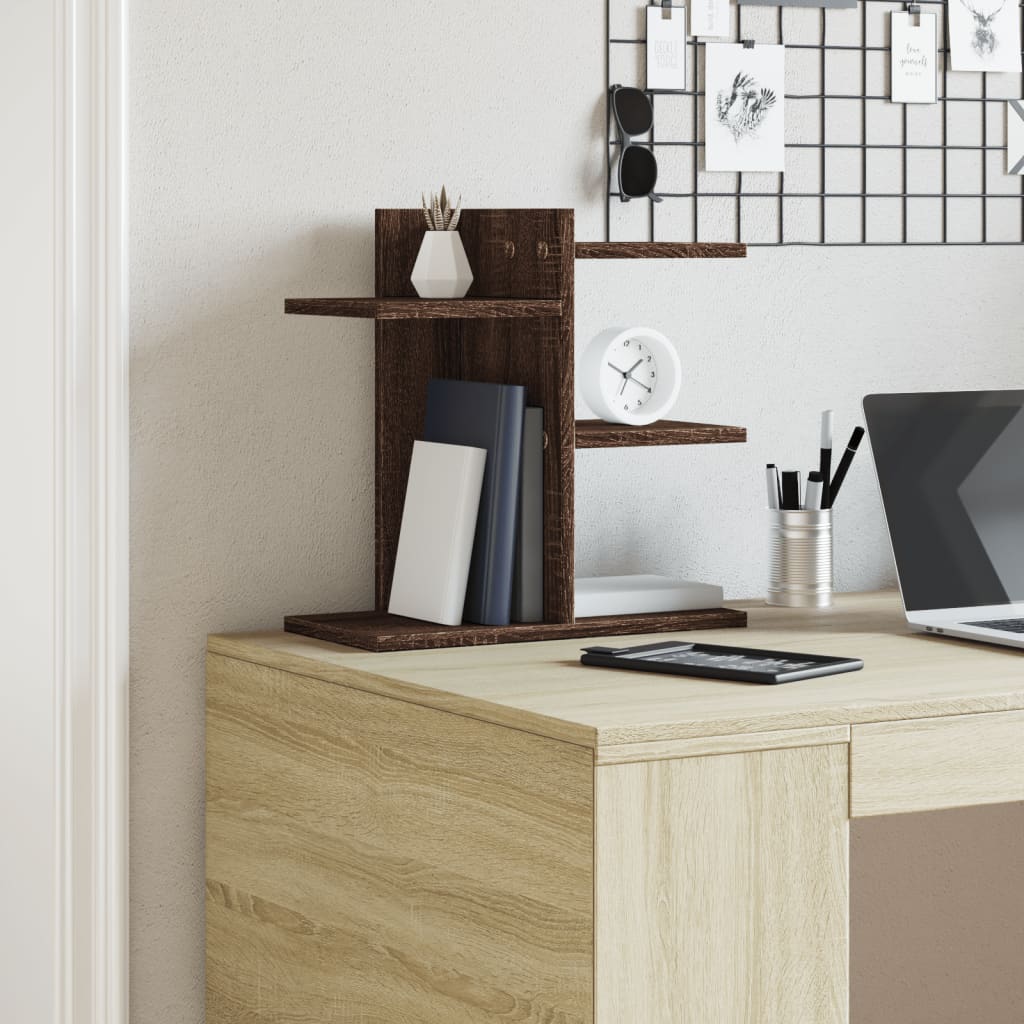 vidaXL Desk Organiser Brown Oak 42x21.5x42 cm Engineered wood