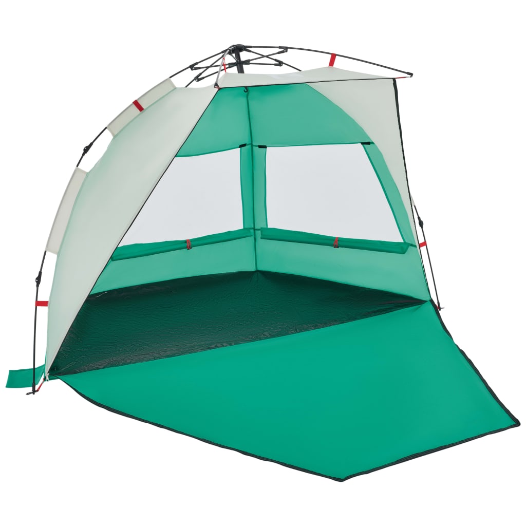 vidaXL Beach Tent 2-Person Sea Green Quick Release Waterproof