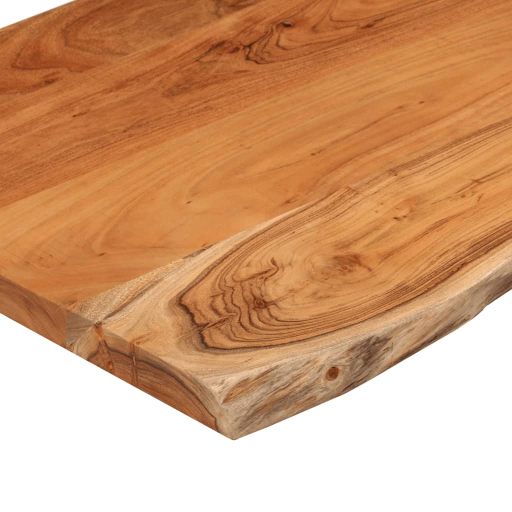 vidaXL Table Top 60x60x2.5 cm Square Solid Wood Acacia Live Edge