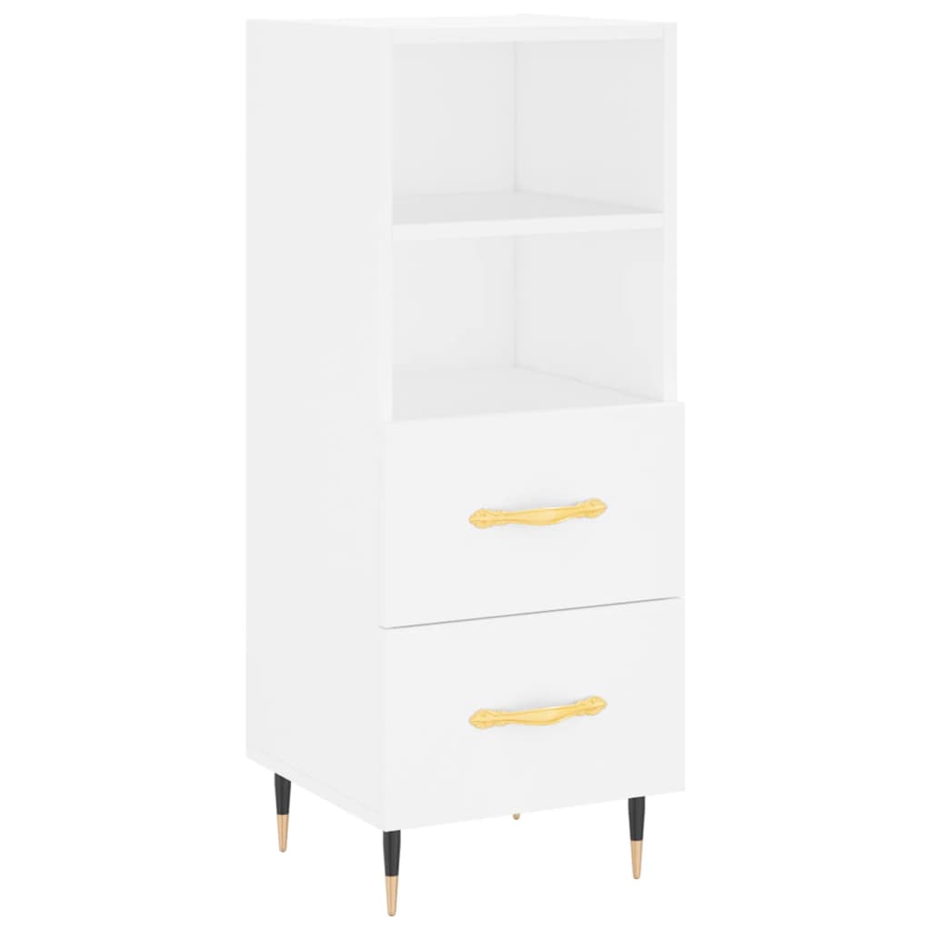 vidaXL Highboard White 34.5x34x180 cm Engineered Wood