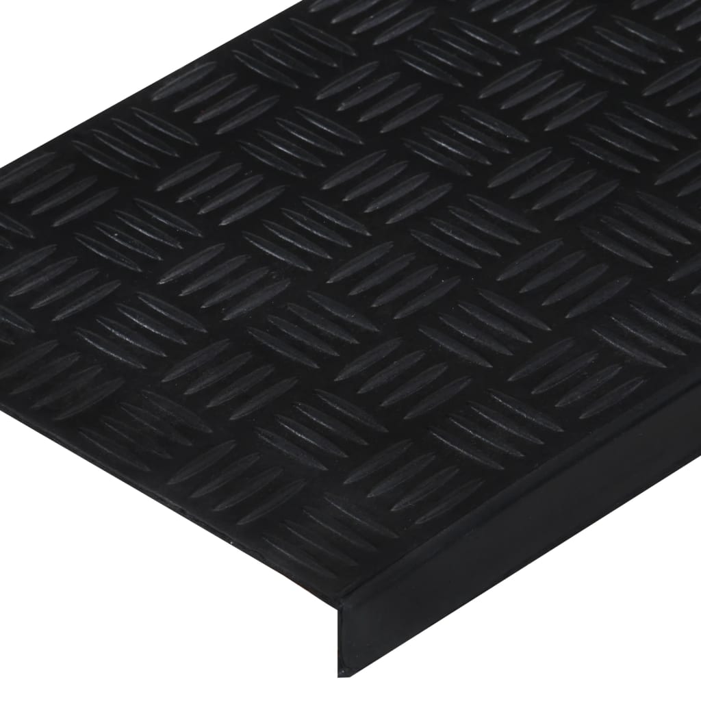 vidaXL Stair Treads 5 pcs 25x75 cm Rubber