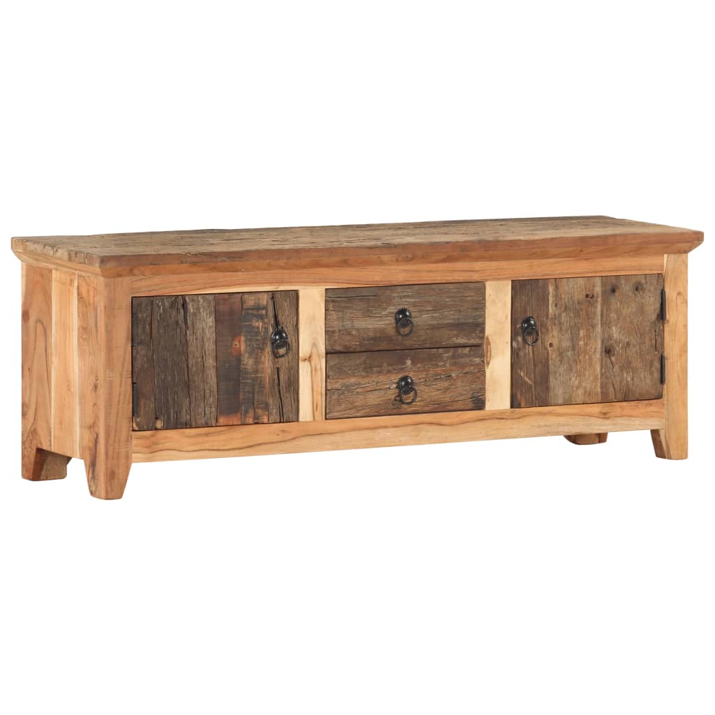 vidaXL TV Cabinet 120x30x40 cm Solid Acacia Wood and Reclaimed Wood