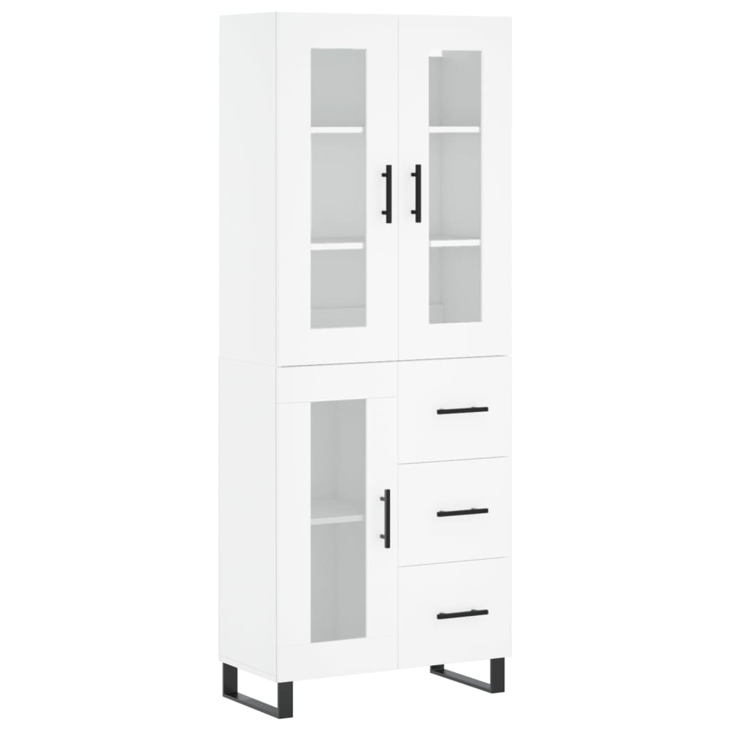 vidaXL Highboard White 69.5x34x180 cm Engineered Wood