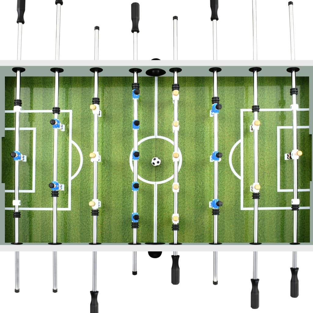 vidaXL Football Table Steel 60 kg 140x74.5x87.5 cm White