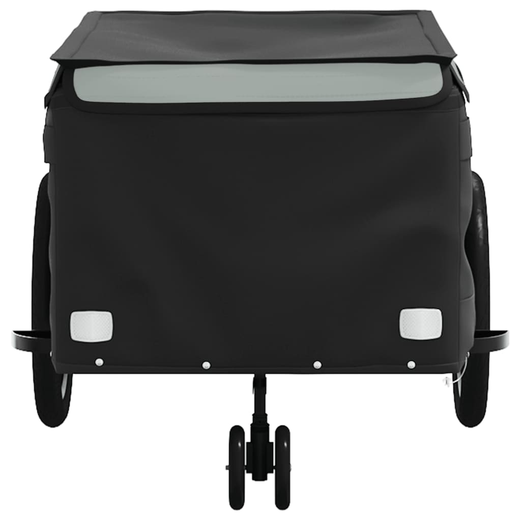 vidaXL Bike Trailer Black and Grey 45 kg Iron