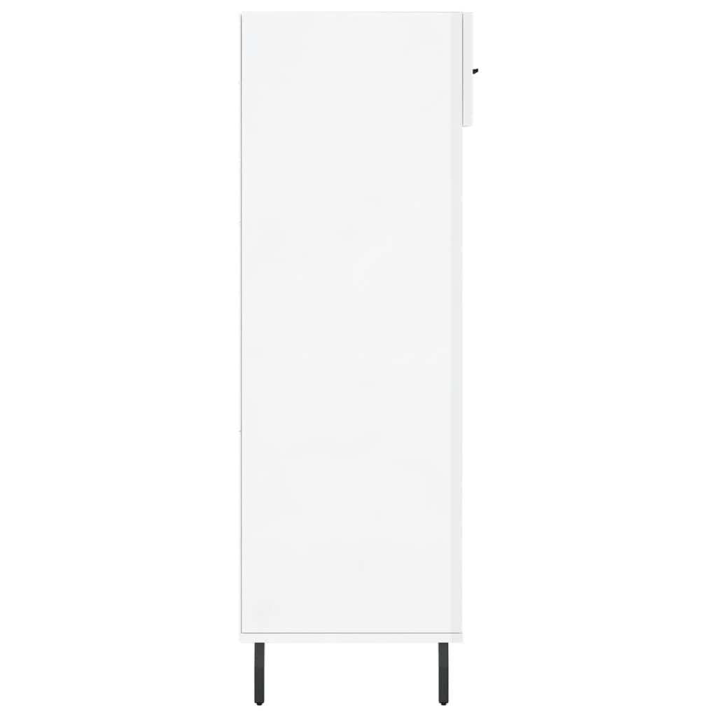 vidaXL Shoe Cabinet High Gloss White 60x35x105 cm Engineered Wood