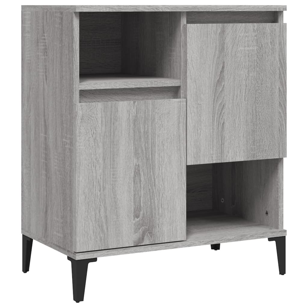 vidaXL Sideboards 3 pcs Grey Sonoma 60x35x70 cm Engineered Wood