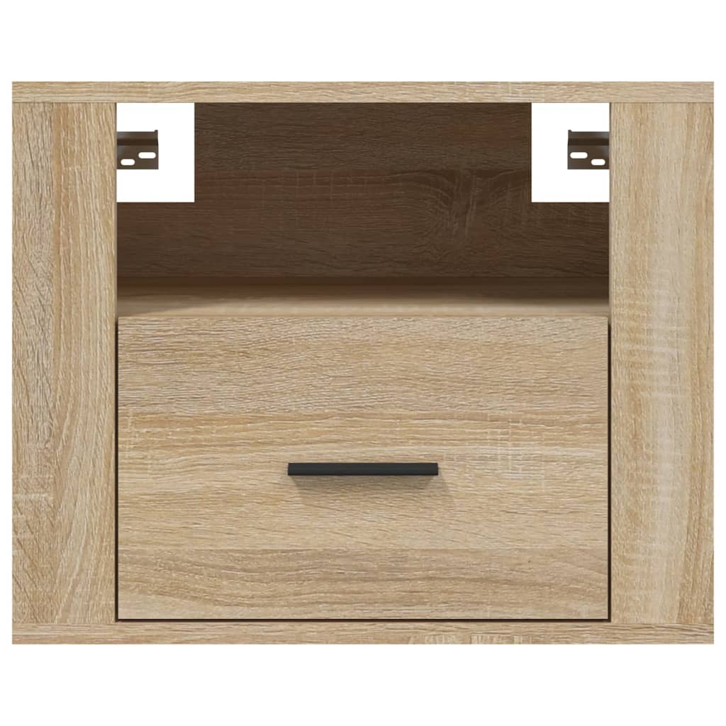 vidaXL Wall-mounted Bedside Cabinets 2 pcs Sonoma Oak 50x36x40 cm