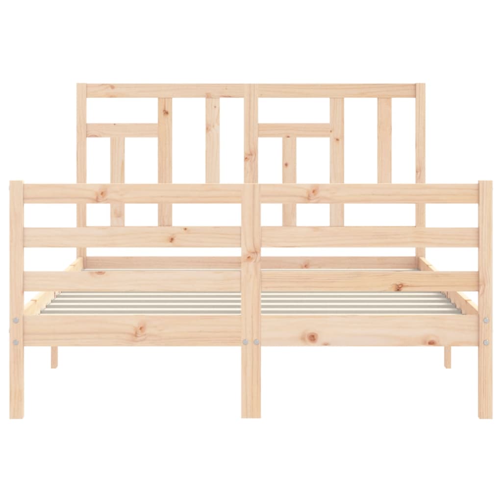 vidaXL Bed Frame without Mattress 120x200 cm Solid Wood