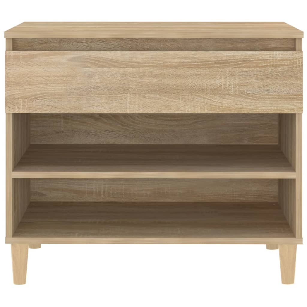 vidaXL Shoe Cabinet Sonoma Oak 70x36x60 cm Engineered Wood