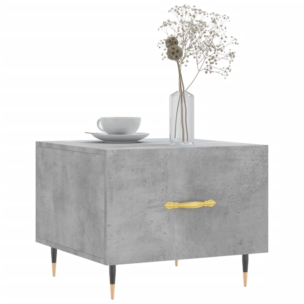 vidaXL Coffee Table Concrete Grey 50x50x40 cm Engineered Wood