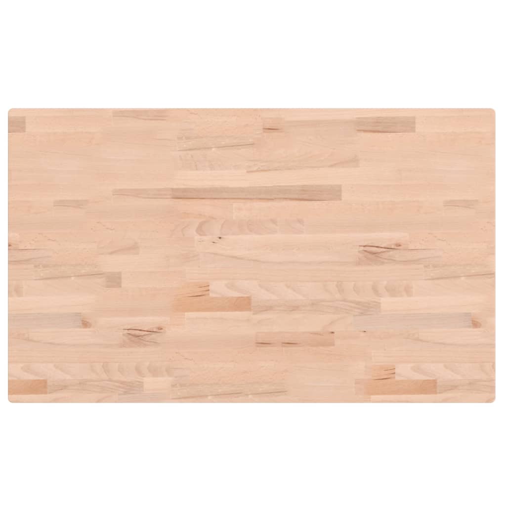 vidaXL Bathroom Countertop 100x60x2.5 cm Solid Wood Beech