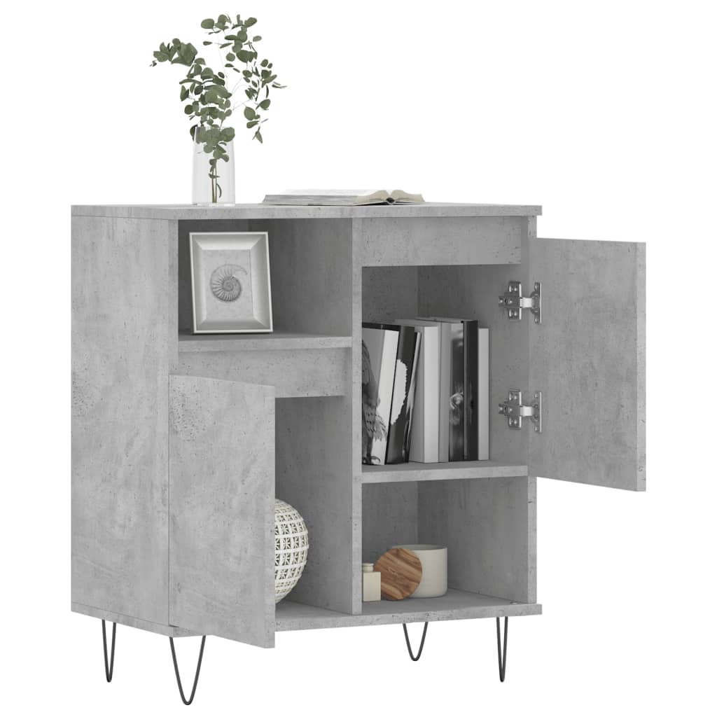 vidaXL Sideboard Concrete Grey 60x35x70 cm Engineered Wood