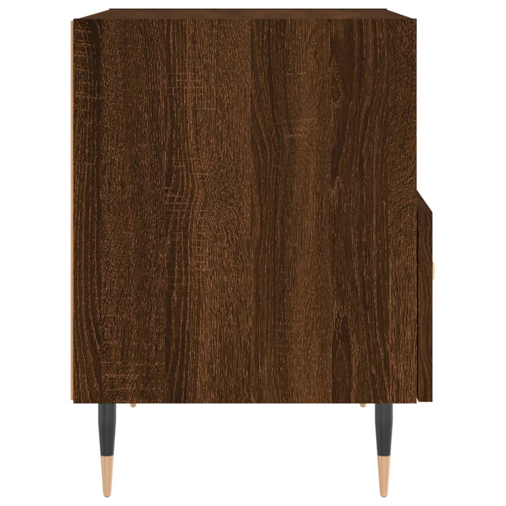 vidaXL Bedside Cabinets 2 pcs Brown Oak 40x35x47.5 cm Engineered Wood