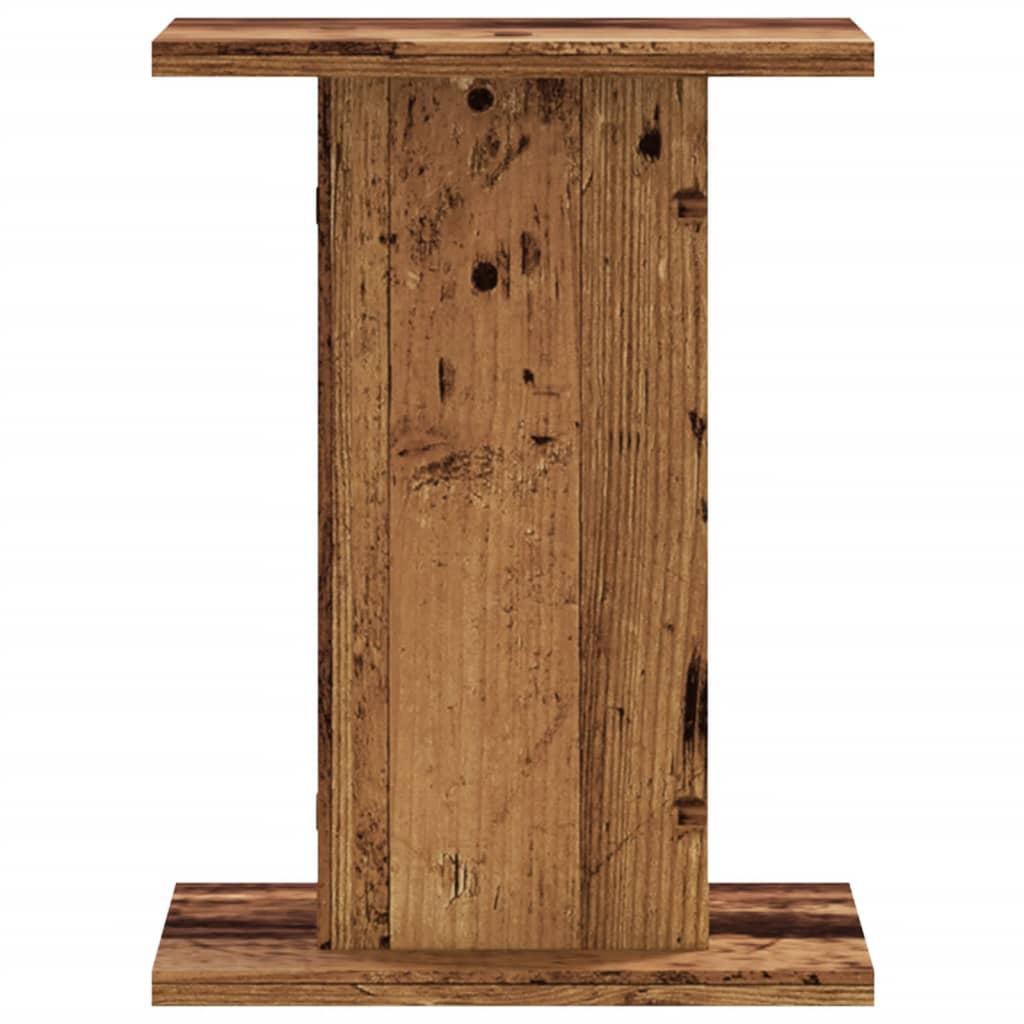 vidaXL Speaker Stands 2 pcs Old Wood 30x30x40 cm Engineered Wood