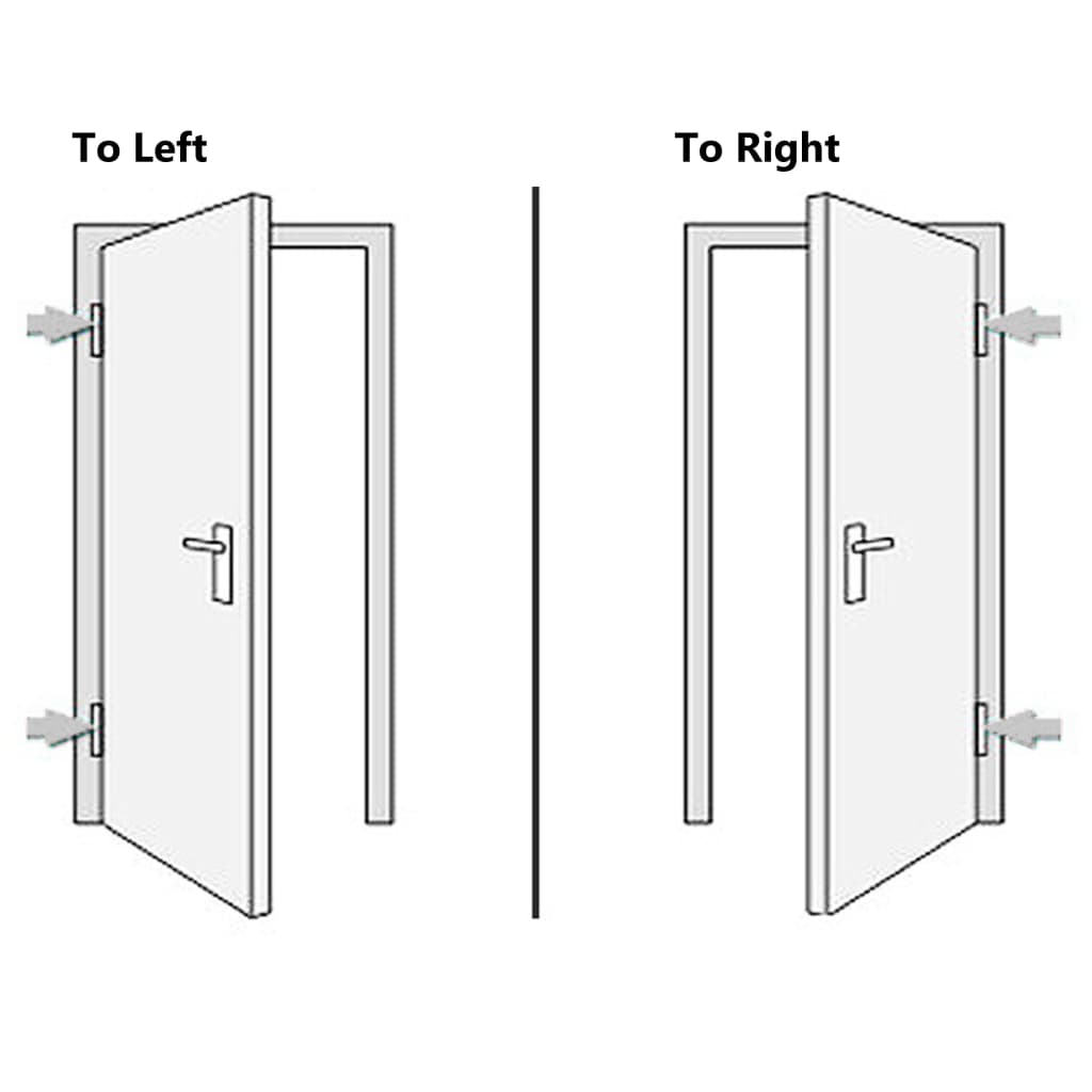 vidaXL Front Door White 98x208 cm PVC