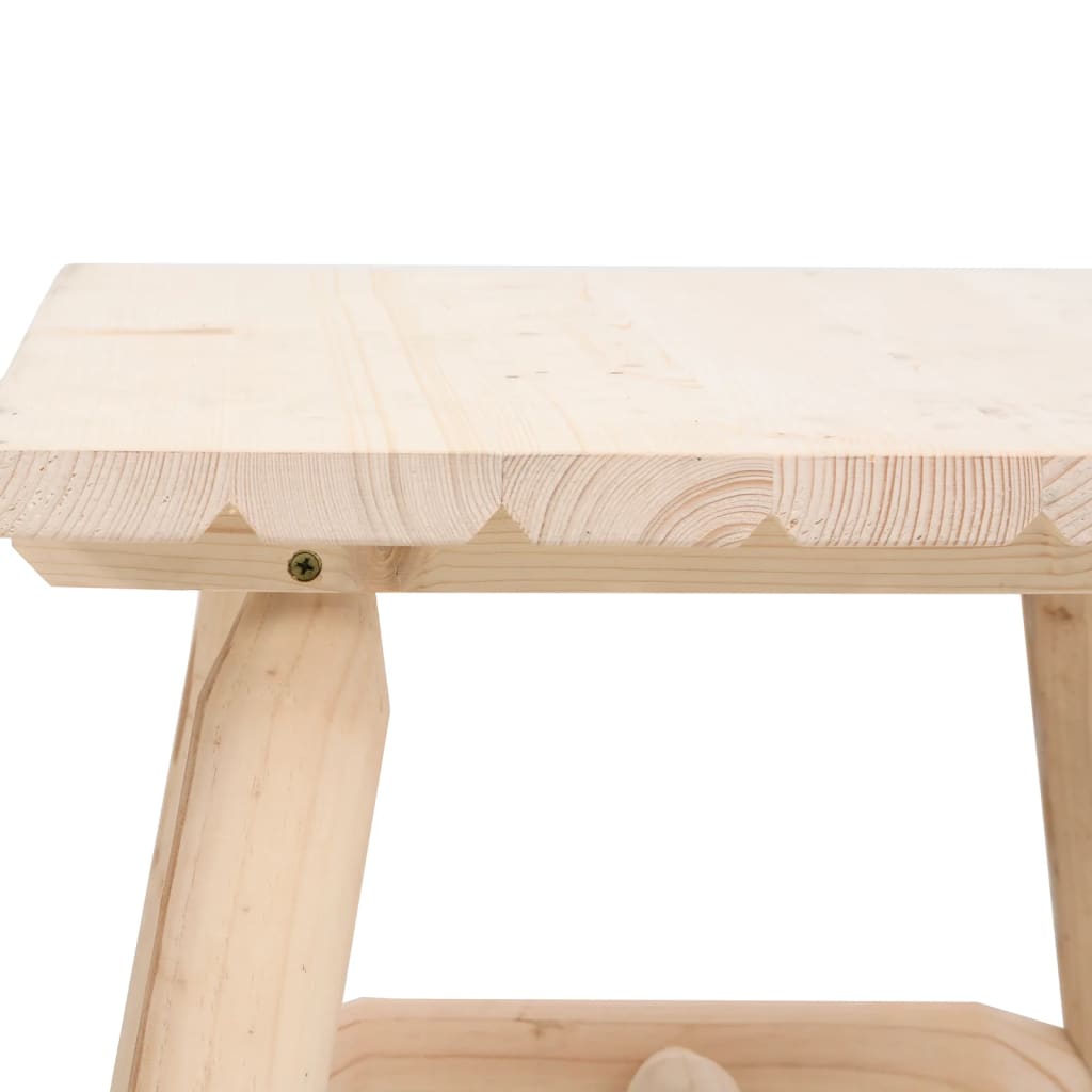 vidaXL Side Table 49x49x50 cm Solid Wood Spruce