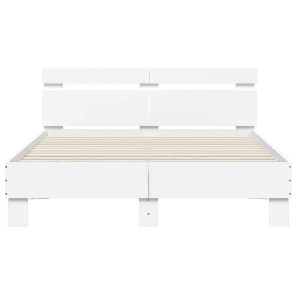 vidaXL Bed Frame without Mattress White 120x190 cm Small Double