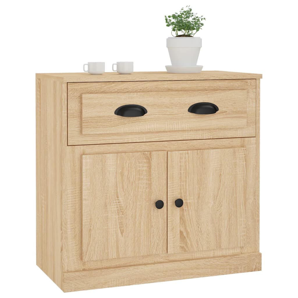 vidaXL Sideboard Sonoma Oak 70x35.5x67.5 cm Engineered Wood