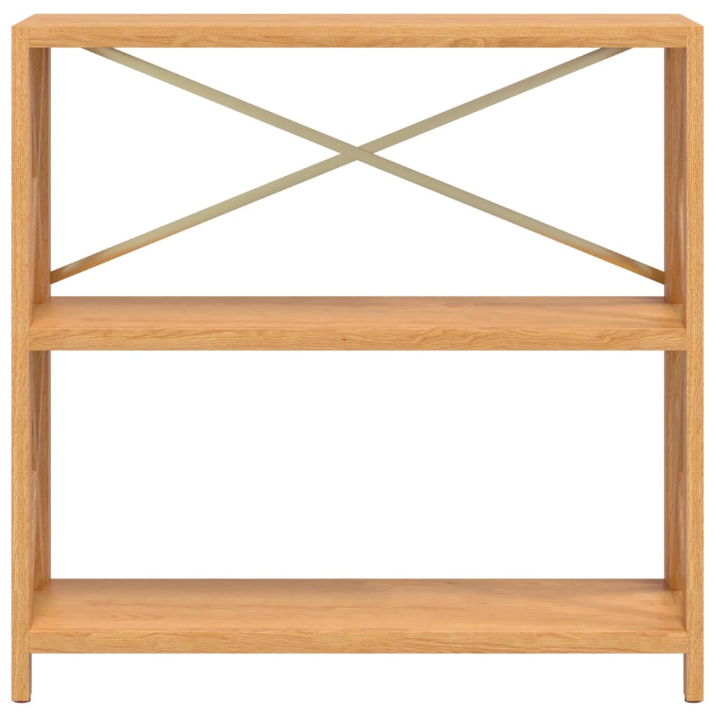 vidaXL 3-Tier Shelf 80x30x78 cm Solid Wood Oak