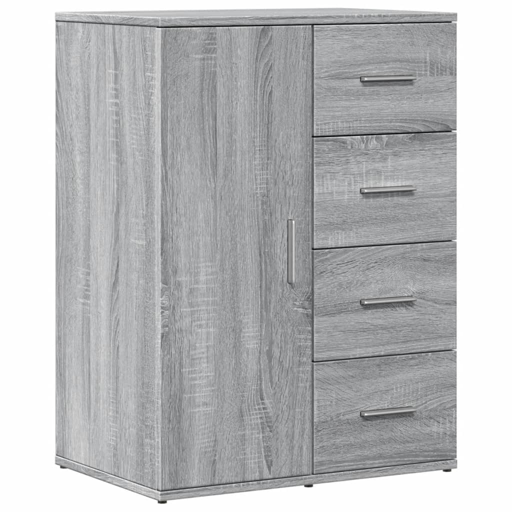 vidaXL Sideboard Grey Sonoma 59x39x80 cm Engineered Wood