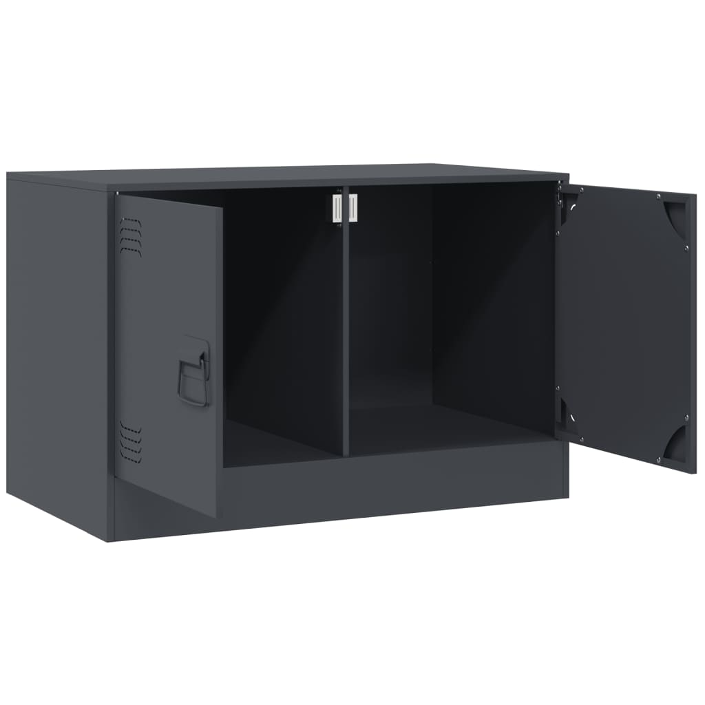 vidaXL TV Cabinet Anthracite 67x39x44 cm Steel