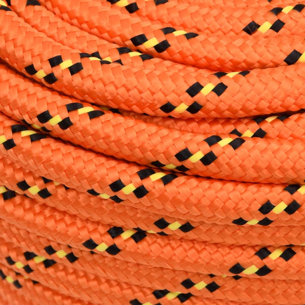 vidaXL Boat Rope Orange 16 mm 100 m Polypropylene