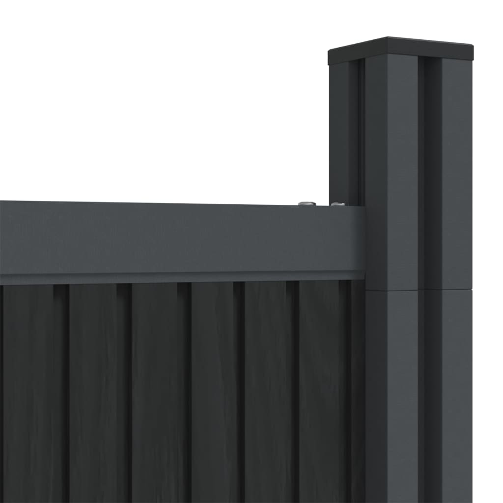 vidaXL Fence Panel Grey 699x186 cm WPC