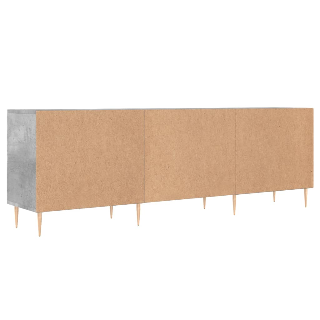 vidaXL TV Cabinet Concrete Grey 150x30x50 cm Engineered Wood