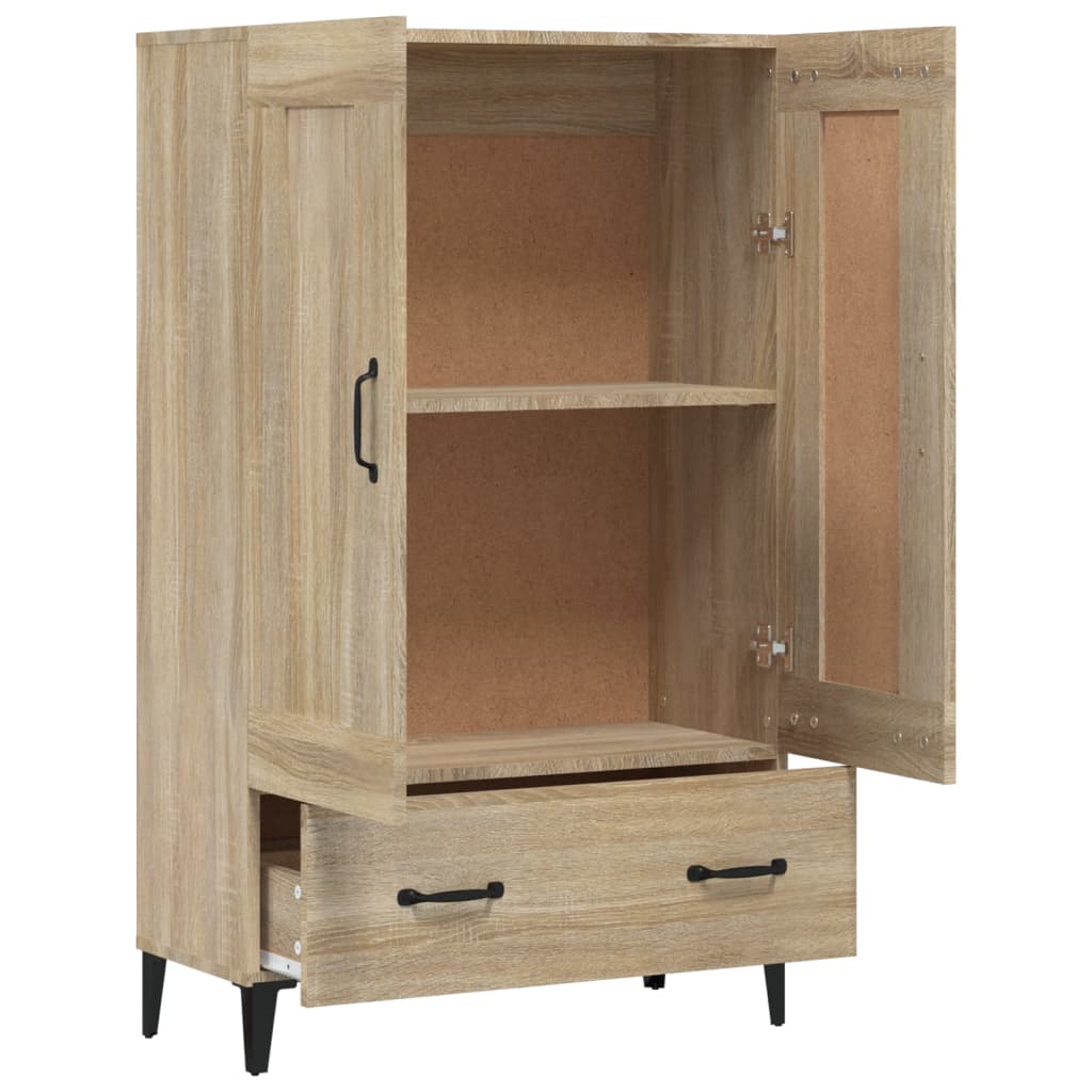 vidaXL Highboard Sonoma Oak 70x31x115 cm Engineered Wood