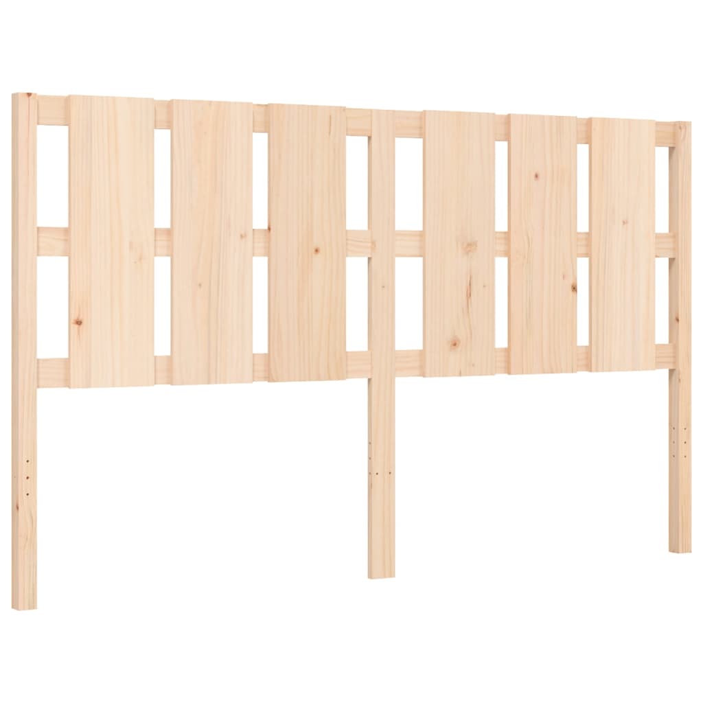 vidaXL Bed Frame without Mattress King Size Solid Wood Pine