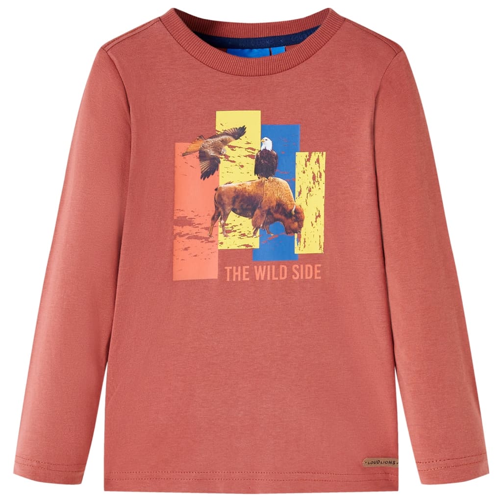 Kids' T-shirt with Long Sleeves Henna 140
