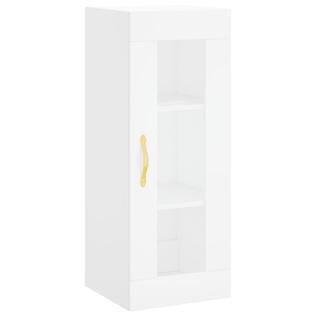 vidaXL Highboard White 34.5x34x180 cm Engineered Wood