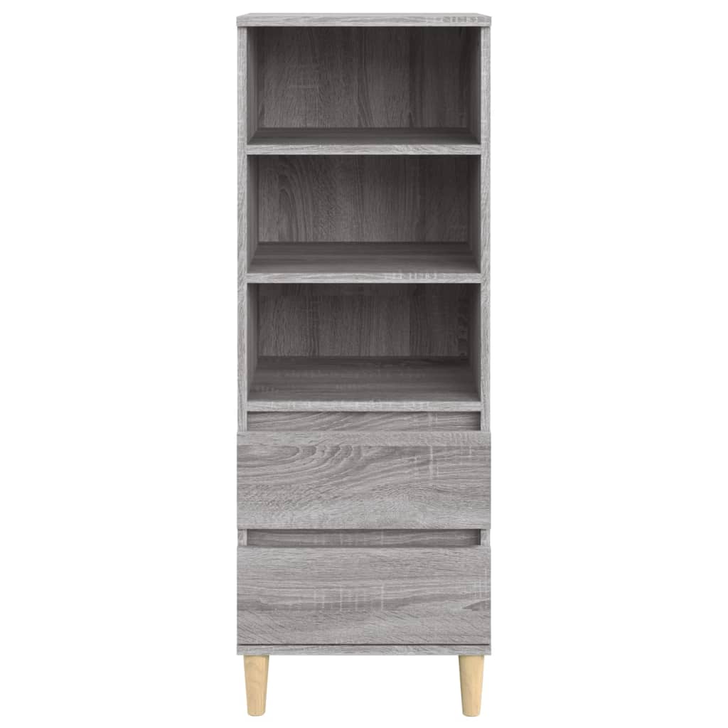 vidaXL Highboard Grey Sonoma 40x36x110 cm Engineered Wood