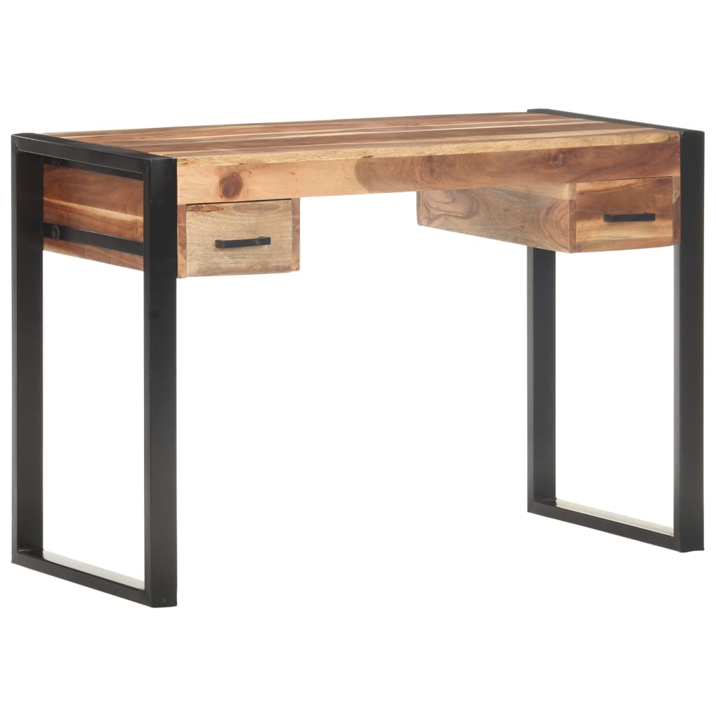 vidaXL Desk 110x50x76 cm Solid Wood