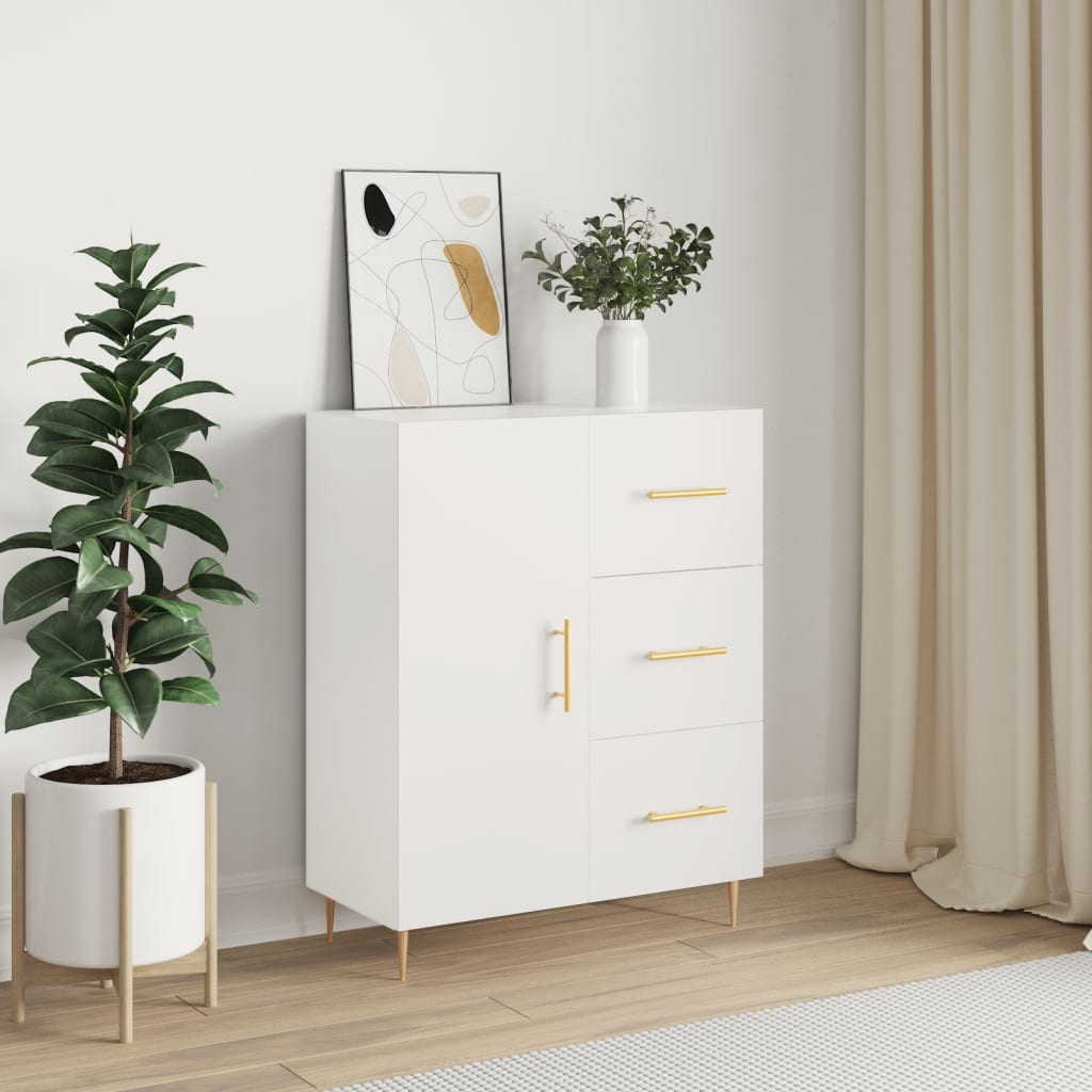 vidaXL Sideboard White 69.5x34x90 cm Engineered Wood