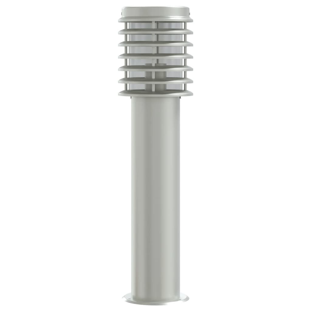 vidaXL Outdoor Floor Lamp Silver 60 cm Stainless Steel