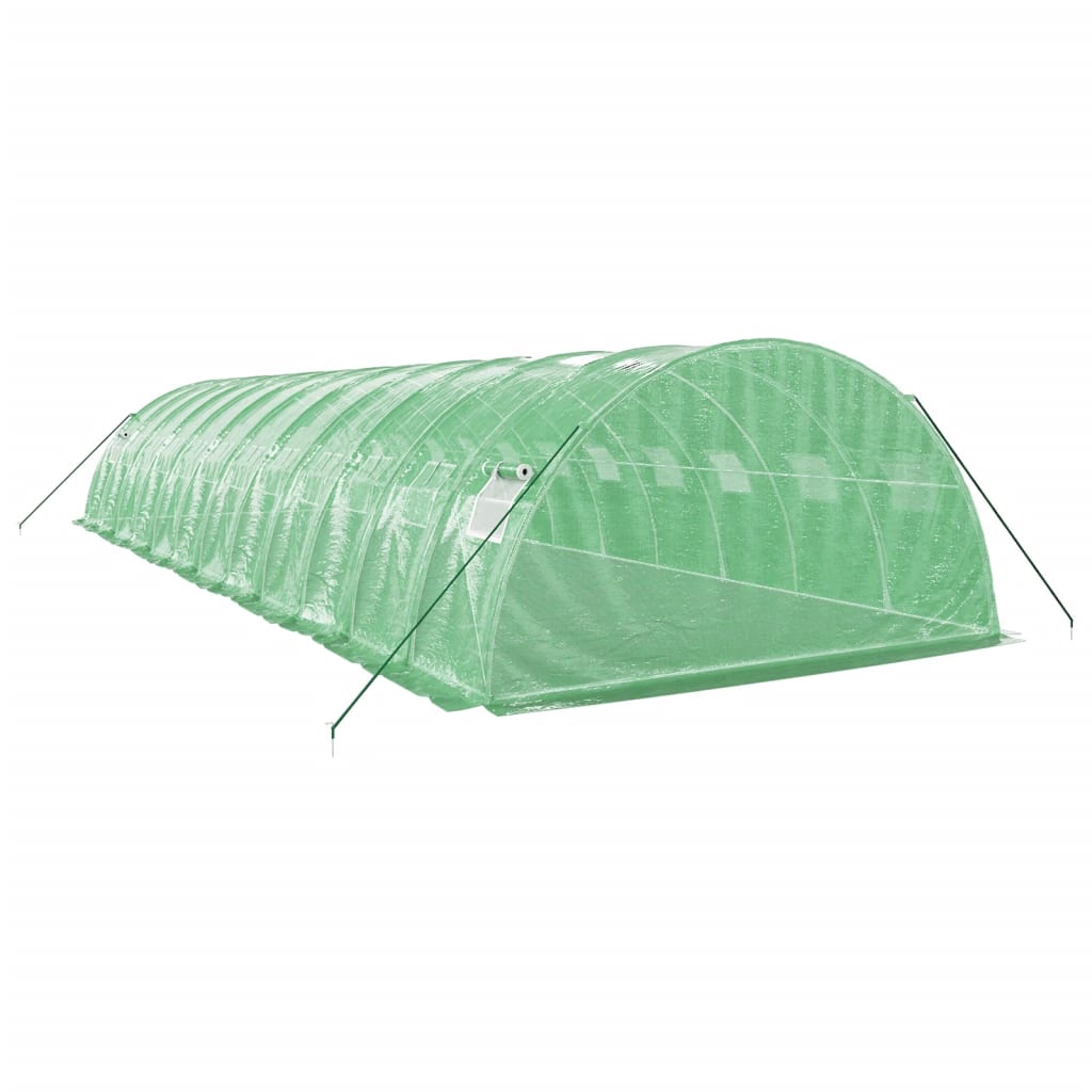 vidaXL Greenhouse with Steel Frame Green 48 m² 12x4x2 m