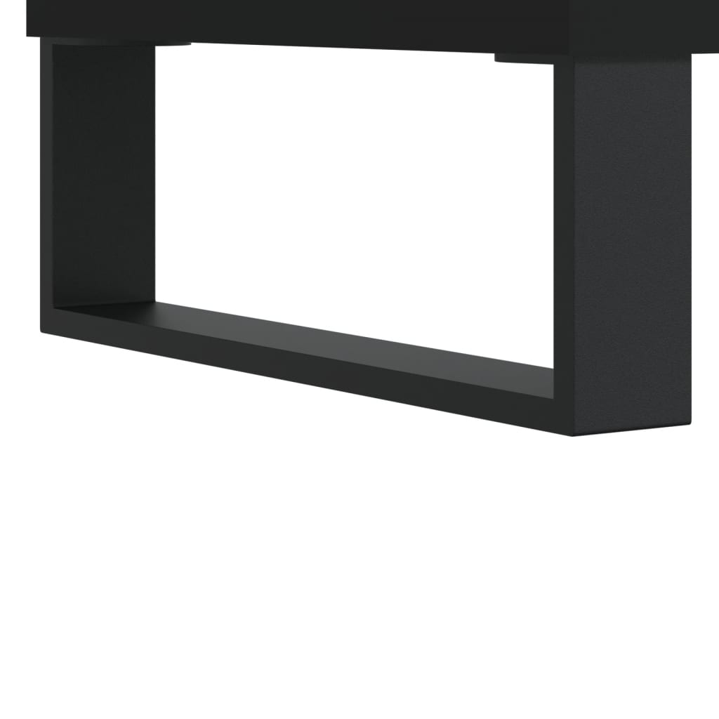 vidaXL TV Cabinet Black 100x35x55 cm Engineered Wood