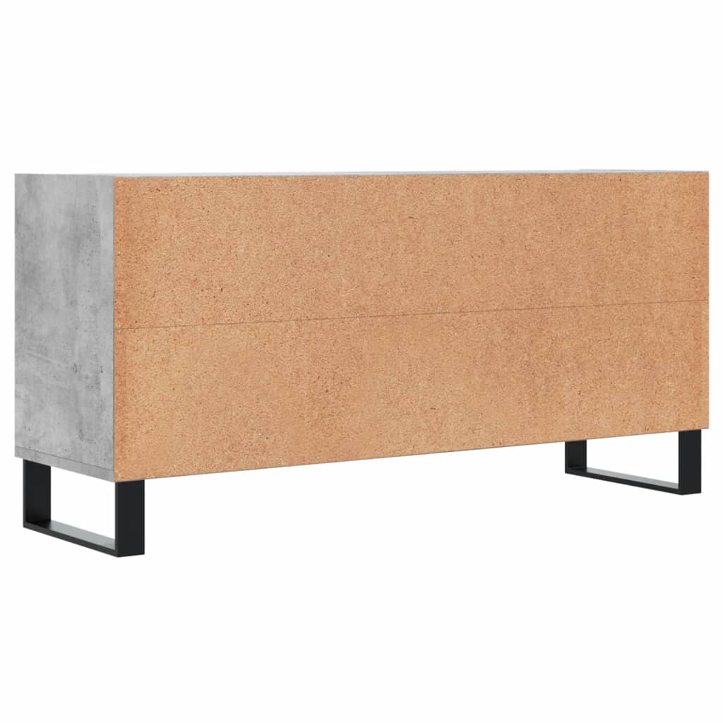 vidaXL TV Cabinet Concrete Grey 103.5x30x50 cm Engineered Wood