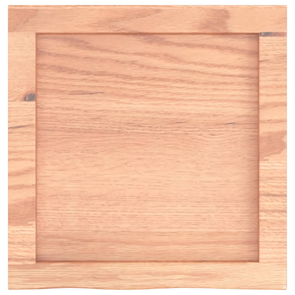 vidaXL Bathroom Countertop Light Brown 40x40x(2-6) cm Treated Solid Wood