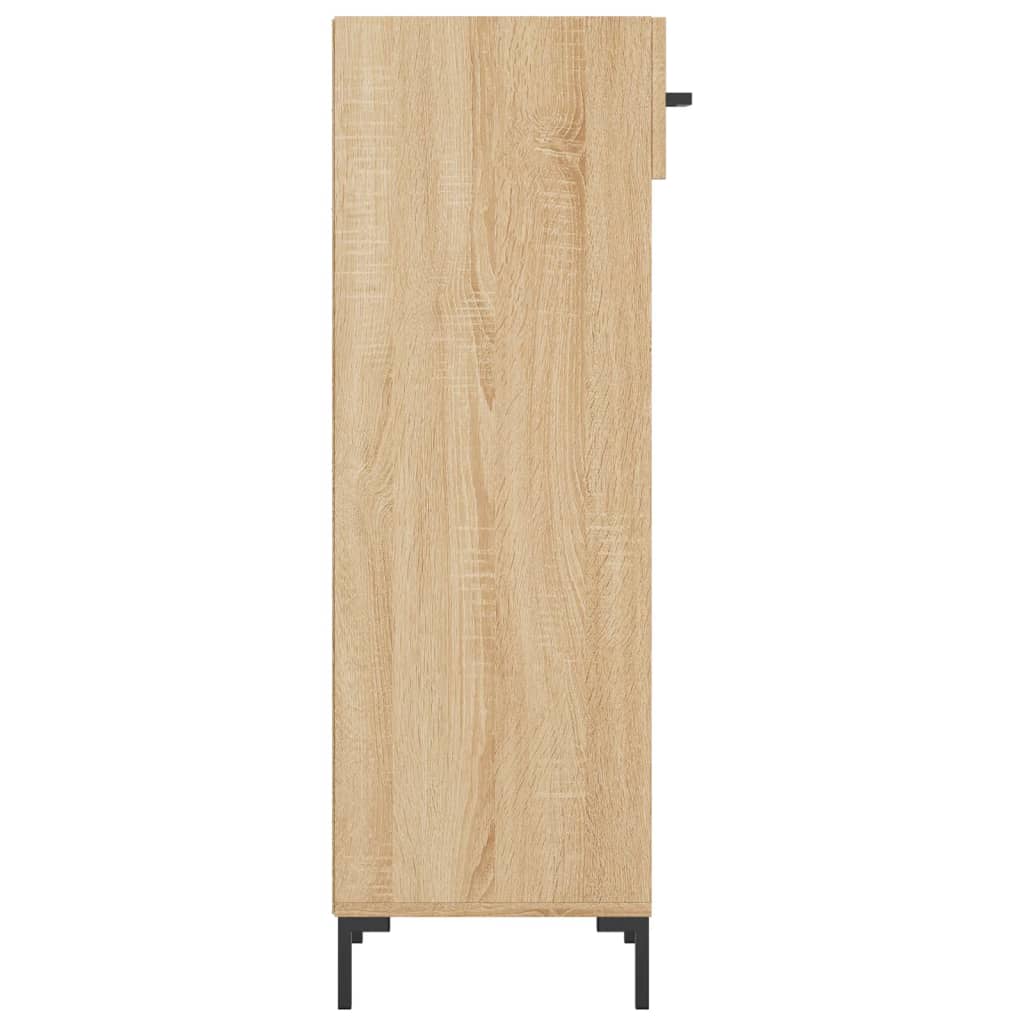 vidaXL Shoe Cabinet Sonoma Oak 30x35x105 cm Engineered Wood