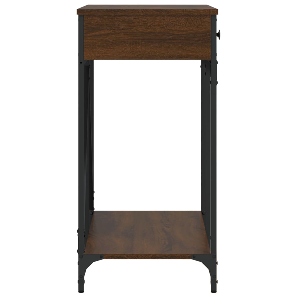 vidaXL Console Table Brown Oak 100x39x78.5 cm Engineered Wood